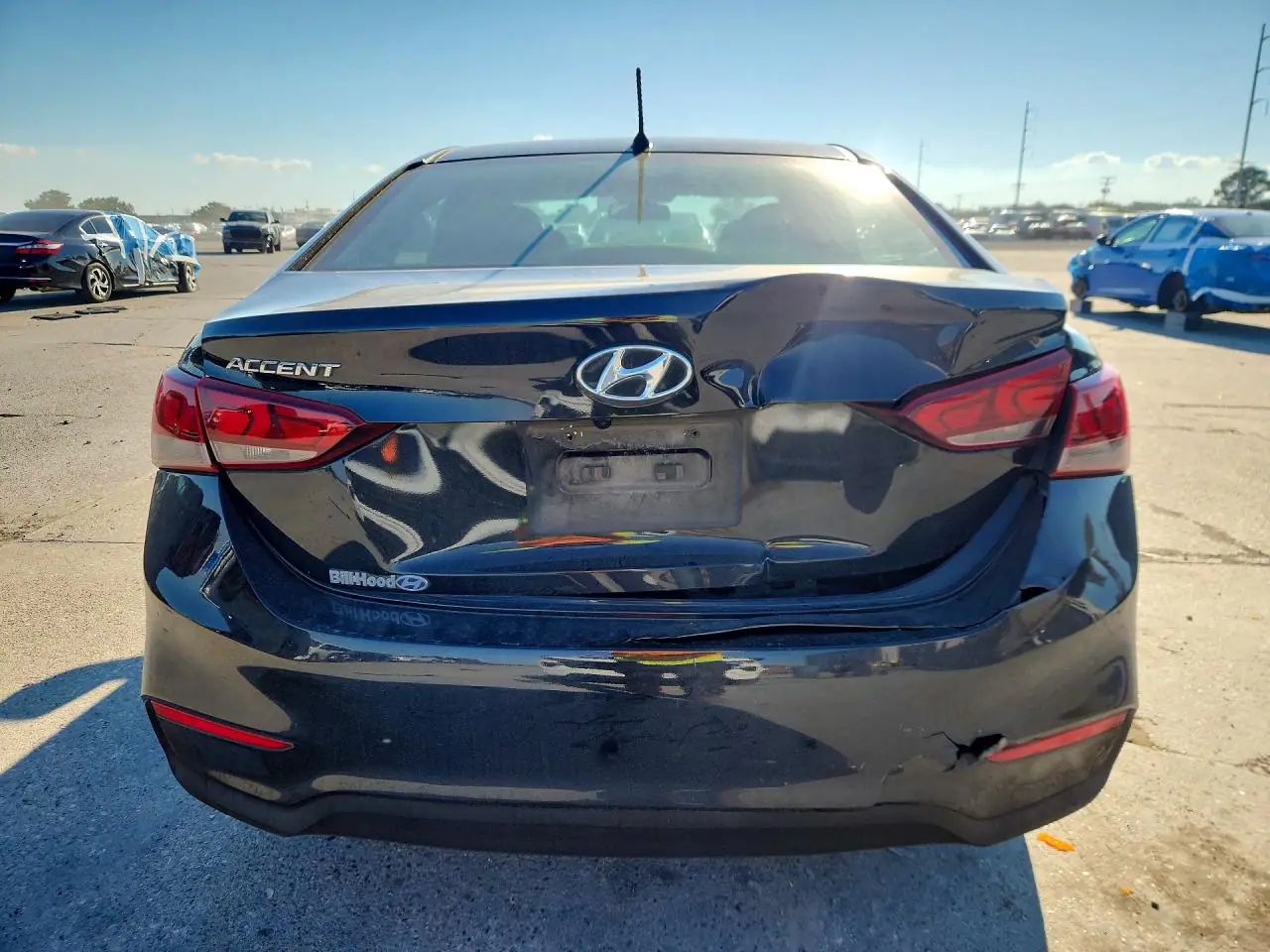 3KPC24A66NE177801 — 2022 Hyundai Accent, фото 6 с аукциона Copart, Задняя часть