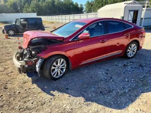 KMHFG4JG6EA341134 — 2014 Hyundai Azera, Передняя часть, фото до ремонта