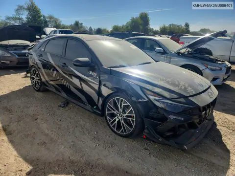 2022 Hyundai Elantra N Base VIN KMHLW4AK3NU008401 фото 4