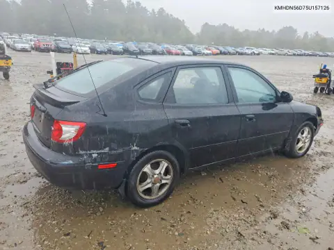 KMHDN56D75U157126 — 2005 Hyundai Elantra, фото 3 с аукциона Copart 19.10.2026, Передняя часть