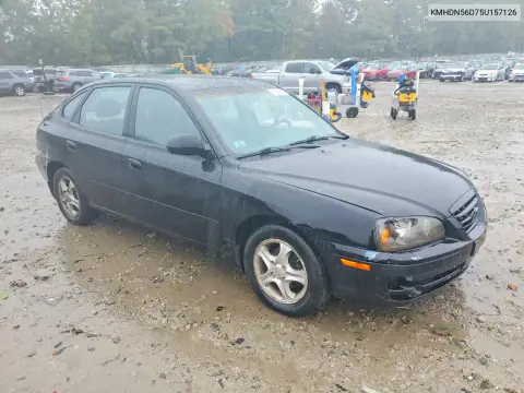 KMHDN56D75U157126 — 2005 Hyundai Elantra, фото 4 с аукциона Copart 19.10.2026, Передняя часть