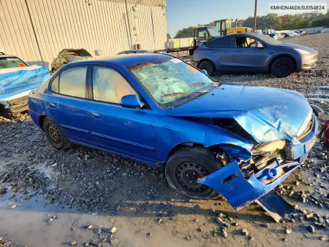 2005 Hyundai Elantra Gls VIN KMHDN46D65U054824 фото 4