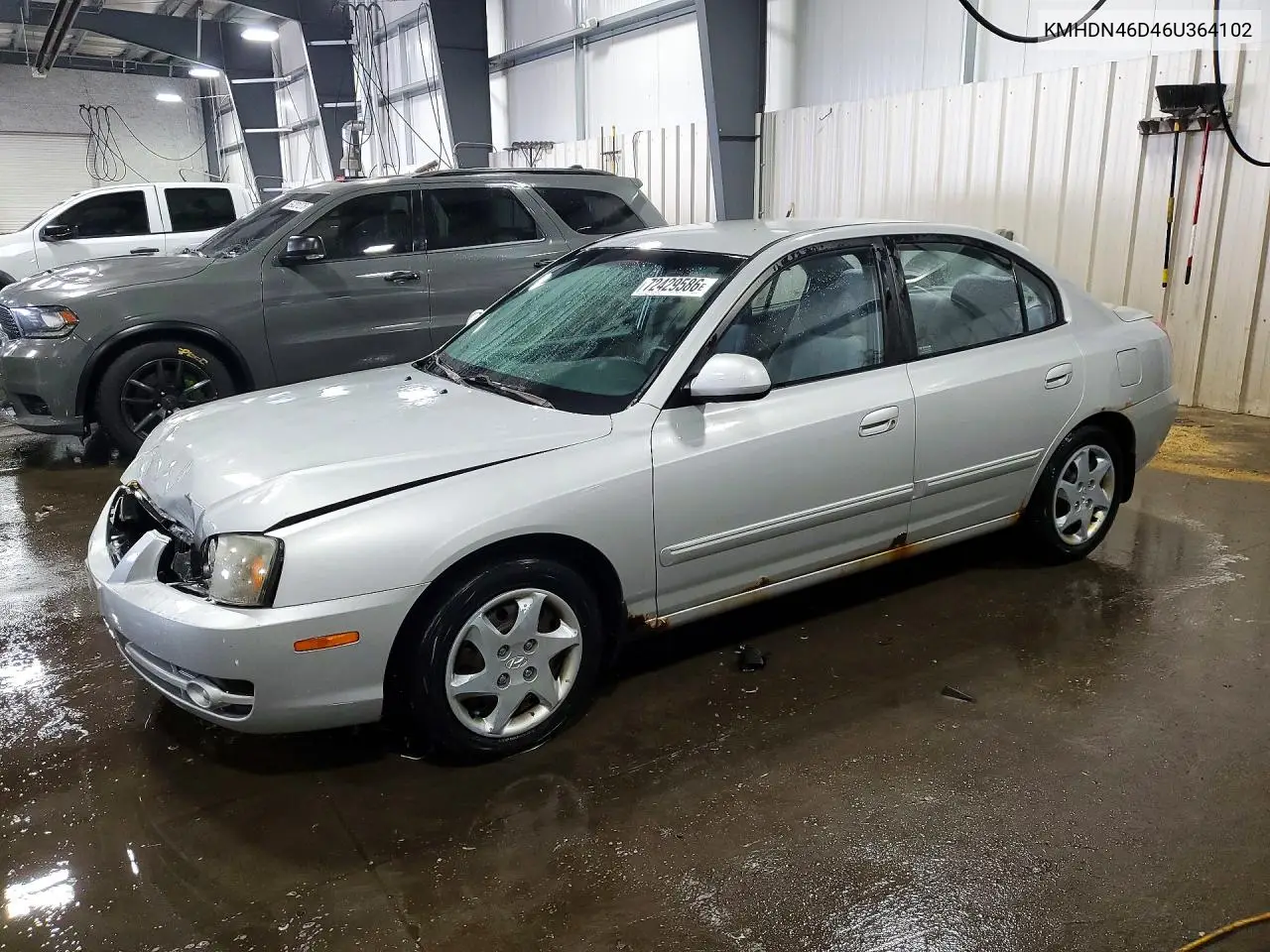 2006 Hyundai Elantra Gls VIN KMHDN46D46U364102 фото 1