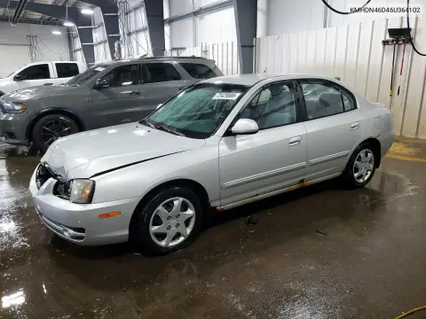 2006 Hyundai Elantra Gls VIN KMHDN46D46U364102 фото 1