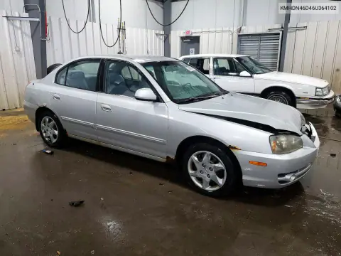 2006 Hyundai Elantra Gls VIN KMHDN46D46U364102 фото 4