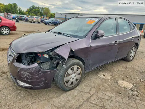 2007 Hyundai Elantra Gls VIN KMHDU46D17U175458 фото 1