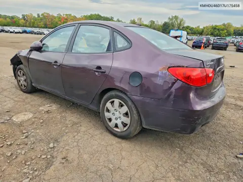 2007 Hyundai Elantra Gls VIN KMHDU46D17U175458 фото 2