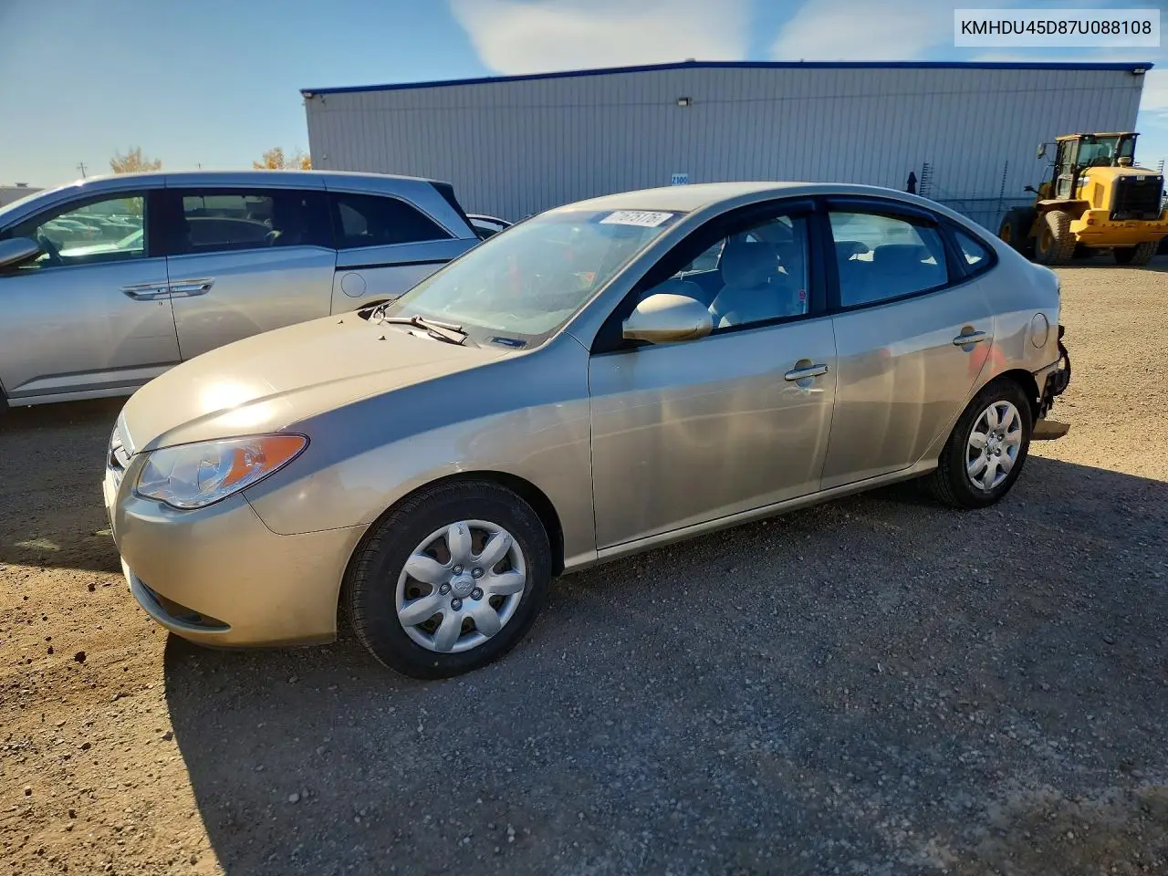 2007 Hyundai Elantra Gl VIN KMHDU45D87U088108 фото 1