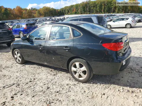 2007 Hyundai Elantra Gls VIN KMHDU46D77U100358 фото 2