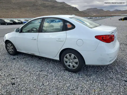 KMHDU46D87U238197 — 2007 Hyundai Elantra, фото 2 с аукциона Copart, Передняя часть