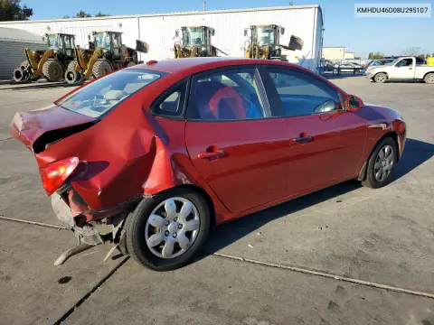 2008 Hyundai Elantra Gls VIN KMHDU46D08U295107 фото 3