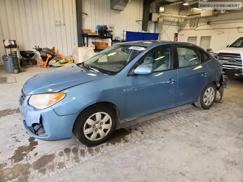 KMHDU45D88U483097 — 2008 Hyundai Elantra, Задняя часть, фото до ремонта