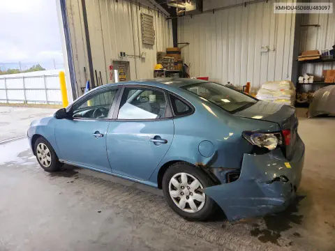 2008 Hyundai Elantra Gl VIN KMHDU45D88U483097 фото 2