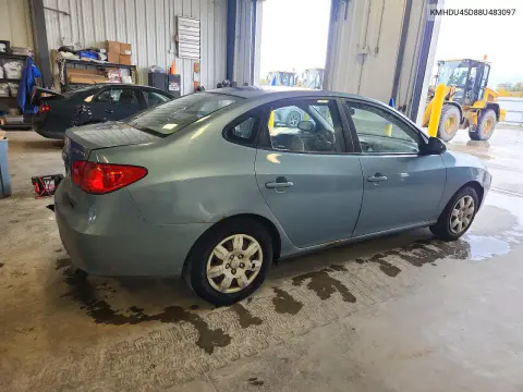 2008 Hyundai Elantra Gl VIN KMHDU45D88U483097 фото 3