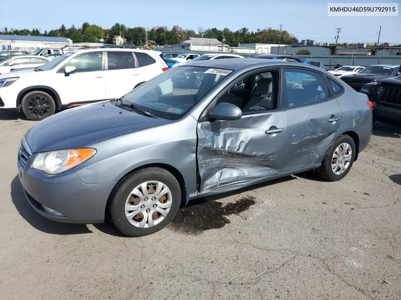 2009 Hyundai Elantra Gls VIN KMHDU46D59U792915 фото 1