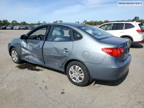 2009 Hyundai Elantra Gls VIN KMHDU46D59U792915 фото 2