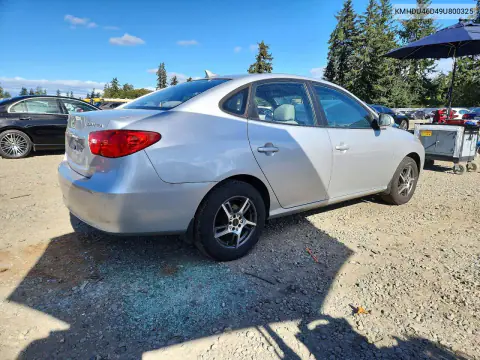 2009 Hyundai Elantra Gls VIN KMHDU46D49U800325 фото 3