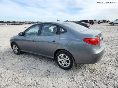 2010 Hyundai Elantra Gls VIN KMHDU4AD2AU829107 фото 2