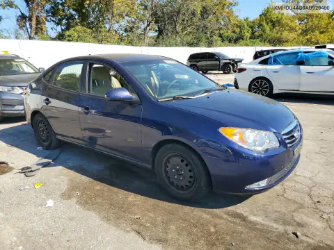2010 Hyundai Elantra Gls VIN KMHDU4AD9AU929480 фото 4