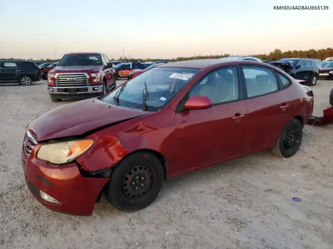 KMHDU4AD8AU865139 — 2010 Hyundai Elantra, Задняя часть, фото до ремонта