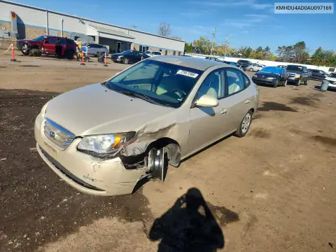 KMHDU4AD0AU097169 — 2010 Hyundai Elantra, Передняя часть, фото до ремонта
