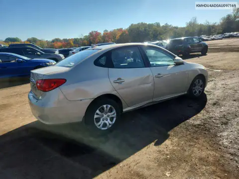 KMHDU4AD0AU097169 — 2010 Hyundai Elantra, фото 3 с аукциона Copart, Передняя часть