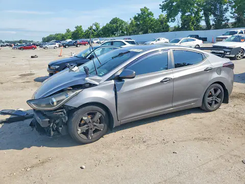 5NPDH4AE1BH055347 — 2011 Hyundai Elantra, Передняя часть (Front End), фото до ремонта
