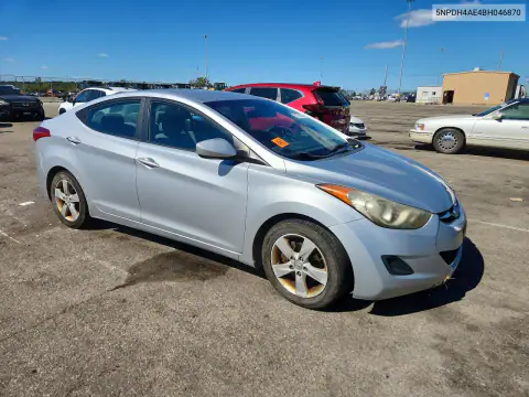 5NPDH4AE4BH046870 — 2011 Hyundai Elantra, фото 4 с аукциона Copart 21.10.2026, Передняя часть