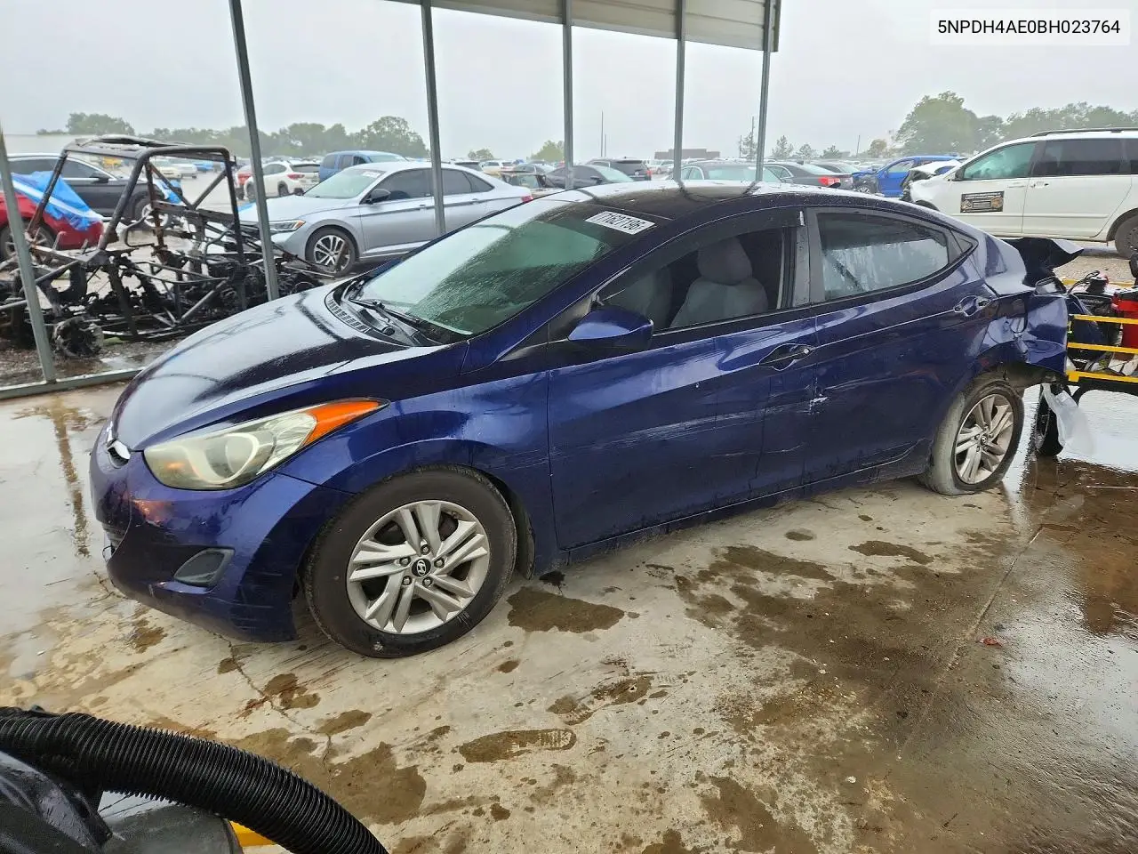 5NPDH4AE0BH023764 Hyundai Elantra 2011 — повреждение Задняя часть, фото до ремонта