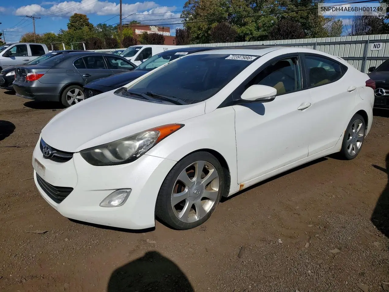 2011 Hyundai Elantra Limited VIN 5NPDH4AE6BH001249 фото 1