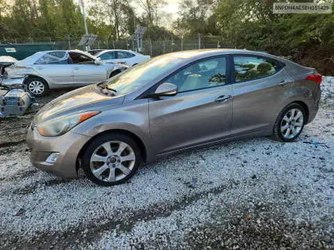 5NPDH4AE5BH051429 — 2011 Hyundai Elantra, Сторона, фото до ремонта