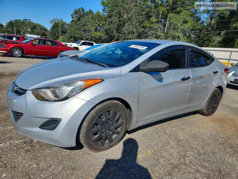 5NPDH4AE3BH008594 — 2011 Hyundai Elantra, Верхняя часть / Крыша, фото до ремонта