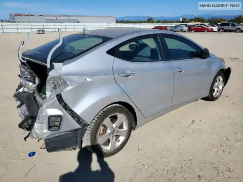 KMHDH4AE2BU119610 — 2011 Hyundai Elantra, фото 3 с аукциона Copart, Задняя часть