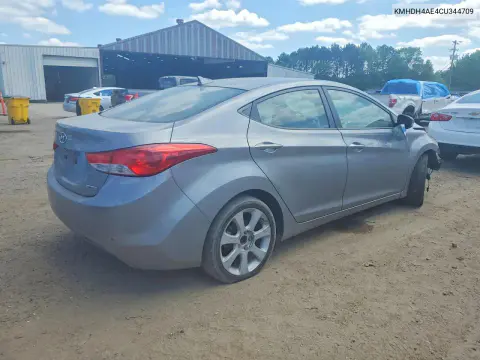 2012 Hyundai Elantra Limited VIN KMHDH4AE4CU344709 фото 3
