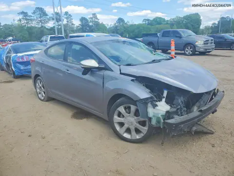 2012 Hyundai Elantra Limited VIN KMHDH4AE4CU344709 фото 4