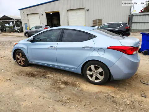 2012 Hyundai Elantra Gls VIN KMHDH4AE3CU356916 фото 2