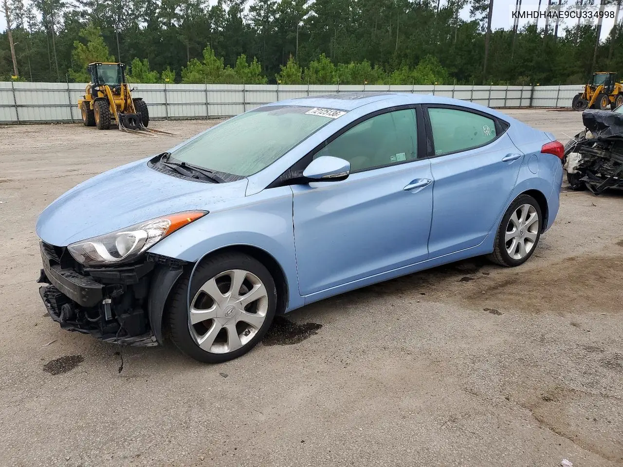 2012 Hyundai Elantra Limited VIN KMHDH4AE9CU334998 фото 1