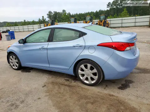 2012 Hyundai Elantra Limited VIN KMHDH4AE9CU334998 фото 2