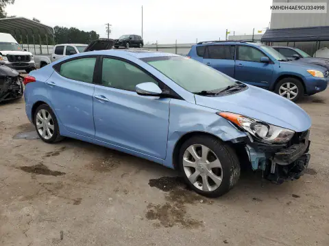 2012 Hyundai Elantra Limited VIN KMHDH4AE9CU334998 фото 4