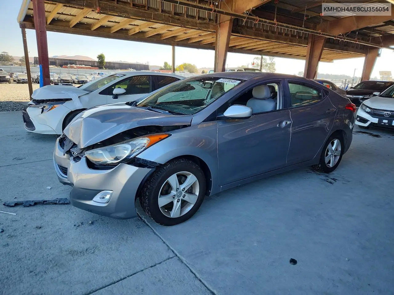 2012 Hyundai Elantra Gls VIN KMHDH4AE8CU356054 фото 1