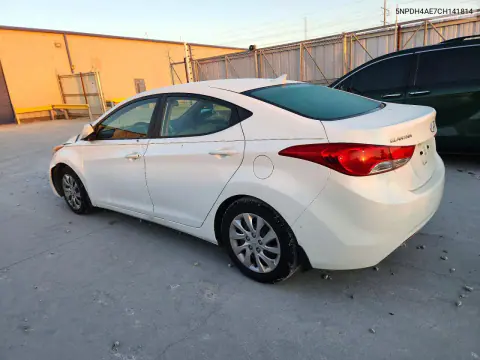 2012 Hyundai Elantra Gls VIN 5NPDH4AE7CH141814 фото 2
