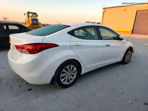 2012 Hyundai Elantra Gls VIN 5NPDH4AE7CH141814 фото 3