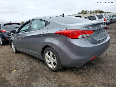 2012 Hyundai Elantra Gls VIN 5NPDH4AE2CH093901 фото 2