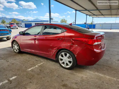 2012 Hyundai Elantra Limited VIN KMHDH4AE7CU339584 фото 2