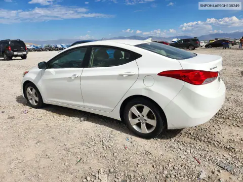 2012 Hyundai Elantra Gls VIN 5NPDH4AE9CH138249 фото 2