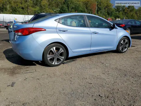 KMHDH4AEXCU434625 — 2012 Hyundai Elantra, фото 3 с аукциона Copart, Вандализм