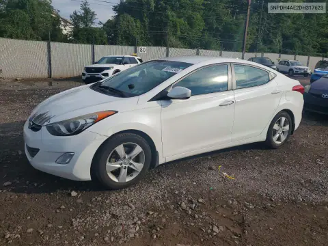2013 Hyundai Elantra Gls VIN 5NPDH4AE2DH317623 фото 1