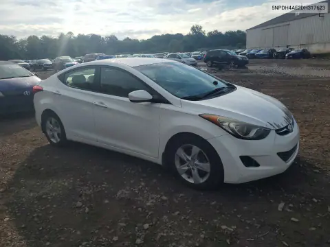 2013 Hyundai Elantra Gls VIN 5NPDH4AE2DH317623 фото 4