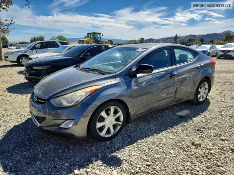 5NPDH4AE3DH219278 — 2013 Hyundai Elantra, Сторона, фото до ремонта