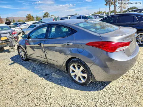 2013 Hyundai Elantra Limited VIN 5NPDH4AE3DH219278 фото 2